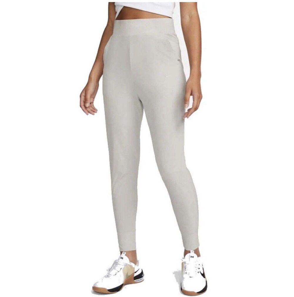Nike Bliss Luxe Full-Length Training Pants NWT Women’s Size Large Greige